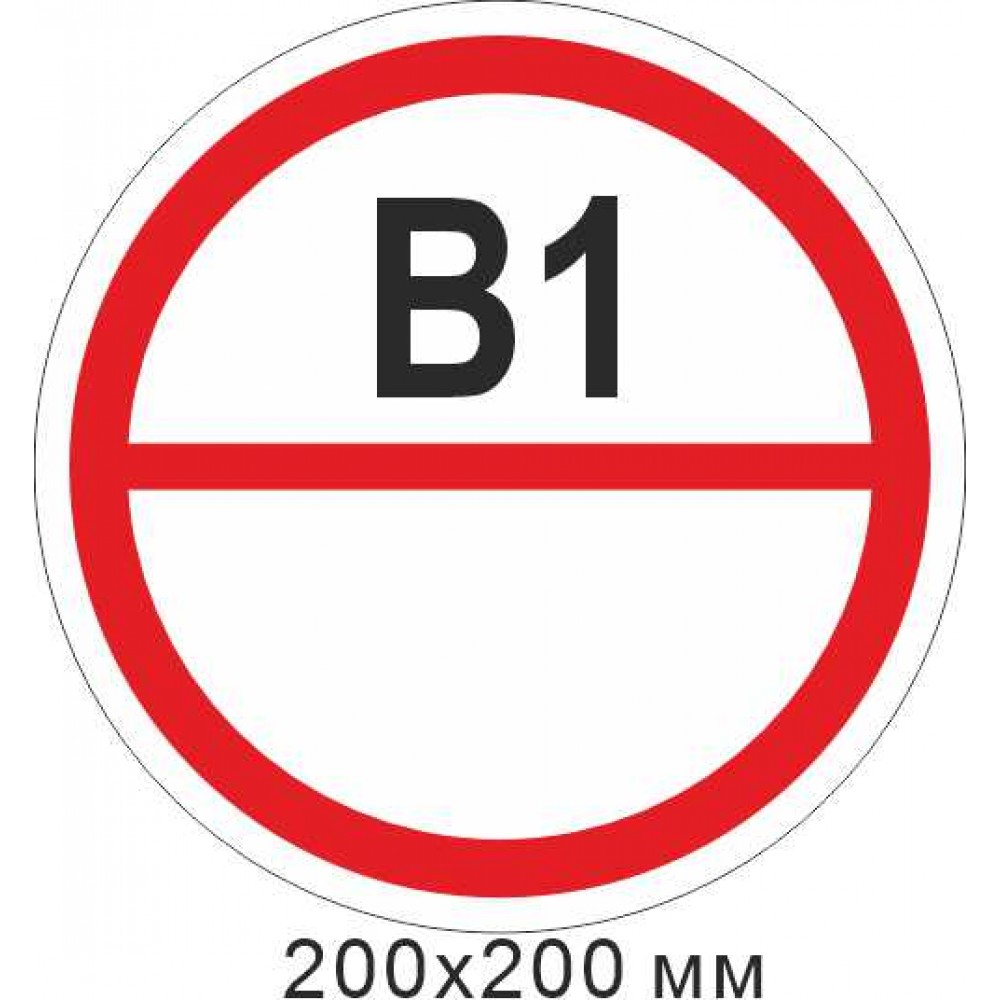 Знак протипожежний пластикова табличка. Знак категорії приміщення - В